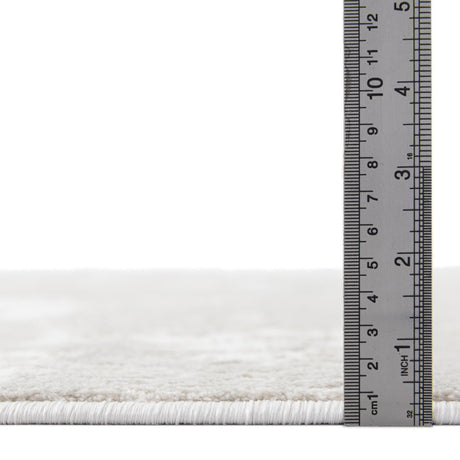 Ivory 2' x 8' Finsbury Runner Area Rug 60% Polypropylene & 40% Polyester Contemporary Carpet for Living Rooms, Dining, Offices for Sale at Rug Engine