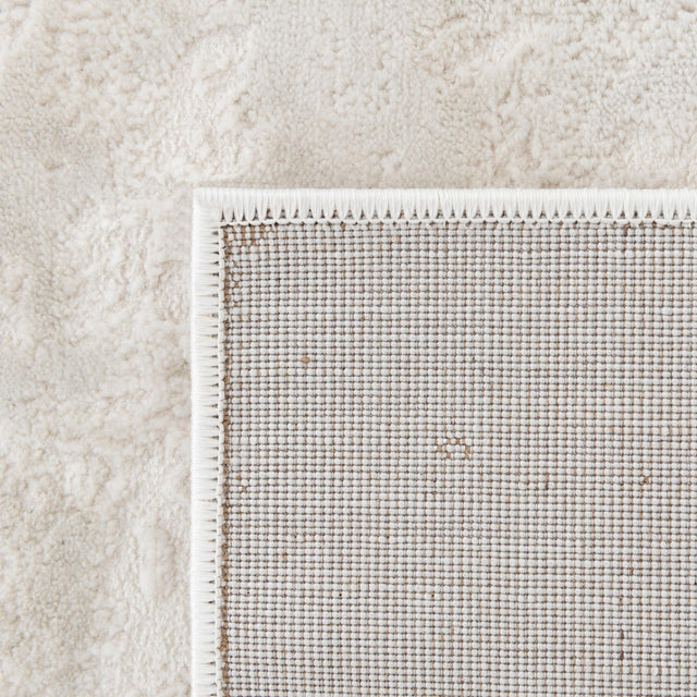 Ivory 2' 7 x 12' Finsbury Runner Area Rug 60% Polypropylene & 40% Polyester Contemporary Carpet for Living Rooms, Dining, Offices for Sale at Rug Engine