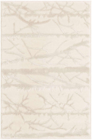 Ivory 2' x 3' 1 Finsbury Rectangle Area Rug 60% Polypropylene & 40% Polyester Contemporary Carpet for Living Rooms, Dining, Offices for Sale at Rug Engine