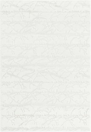 Ivory 4' 1 x 6' 1 Finsbury Rectangle Area Rug 60% Polypropylene & 40% Polyester Contemporary Carpet for Living Rooms, Dining, Offices for Sale at Rug Engine