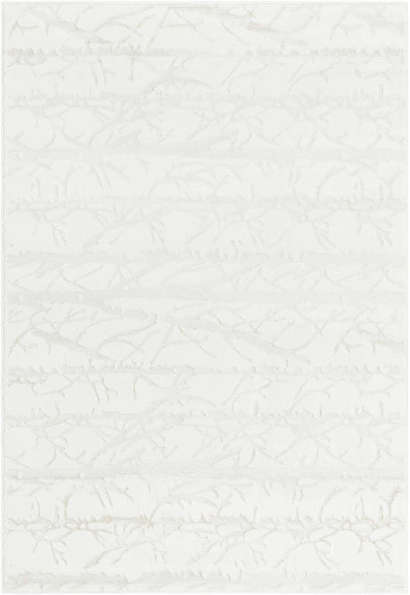 Ivory 4' 1 x 6' 1 Finsbury Rectangle Area Rug 60% Polypropylene & 40% Polyester Contemporary Carpet for Living Rooms, Dining, Offices for Sale at Rug Engine