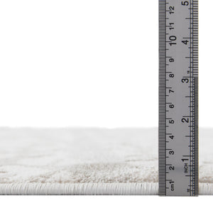 Ivory 2' x 3' 1 Finsbury Rectangle Area Rug 60% Polypropylene & 40% Polyester Contemporary Carpet for Living Rooms, Dining, Offices for Sale at Rug Engine