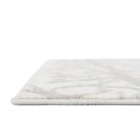 Ivory 6' 1 x 9' Finsbury Rectangle Area Rug 60% Polypropylene & 40% Polyester Contemporary Carpet for Living Rooms, Dining, Offices for Sale at Rug Engine