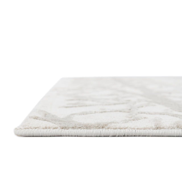 Ivory 7' 10 x 10' Finsbury Rectangle Area Rug 60% Polypropylene & 40% Polyester Contemporary Carpet for Living Rooms, Dining, Offices for Sale at Rug Engine