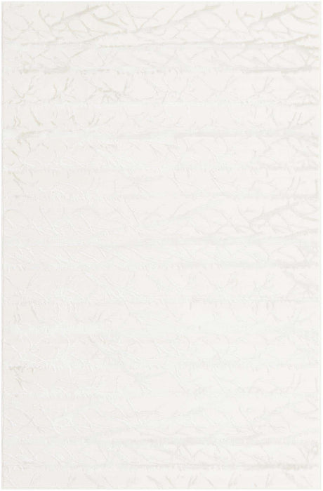 Ivory 5' 3 x 8' Finsbury Rectangle Area Rug 60% Polypropylene & 40% Polyester Contemporary Carpet for Living Rooms, Dining, Offices for Sale at Rug Engine