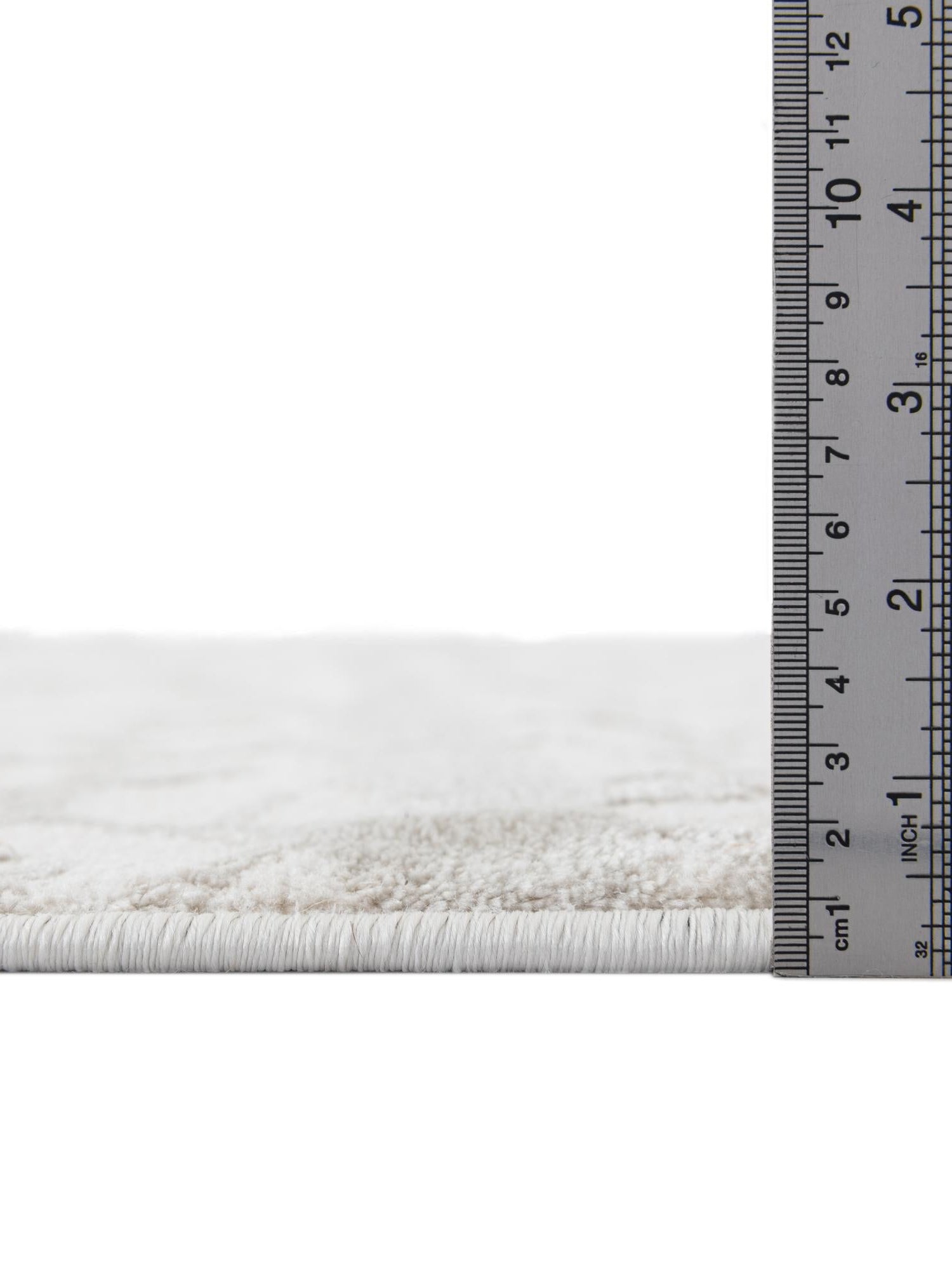 Ivory 5' 3 x 8' Finsbury Oval Area Rug 60% Polypropylene & 40% Polyester Contemporary Carpet for Living Rooms, Dining, Offices for Sale at Rug Engine