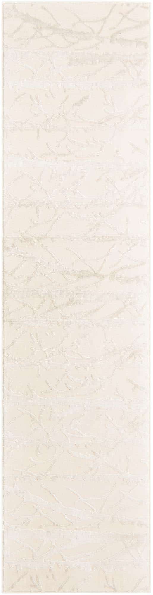 Ivory 2' x 8' Finsbury Runner Area Rug 60% Polypropylene & 40% Polyester Contemporary Carpet for Living Rooms, Dining, Offices for Sale at Rug Engine