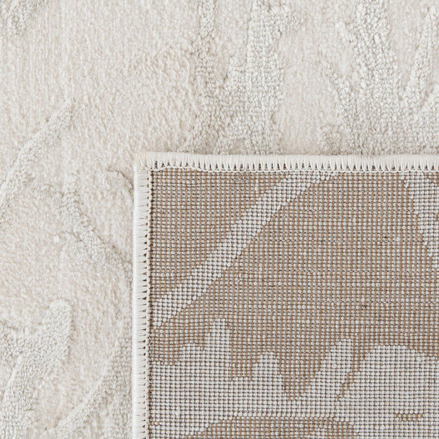 Ivory 7' 10 x 7' 10 Finsbury Square Area Rug 60% Polypropylene & 40% Polyester Contemporary Carpet for Living Rooms, Dining, Offices for Sale at Rug Engine