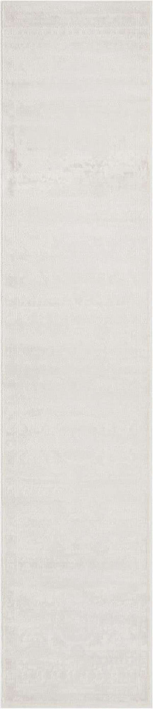 Ivory 2' 7 x 12' Finsbury Runner Area Rug 60% Polypropylene & 40% Polyester Contemporary Carpet for Living Rooms, Dining, Offices for Sale at Rug Engine