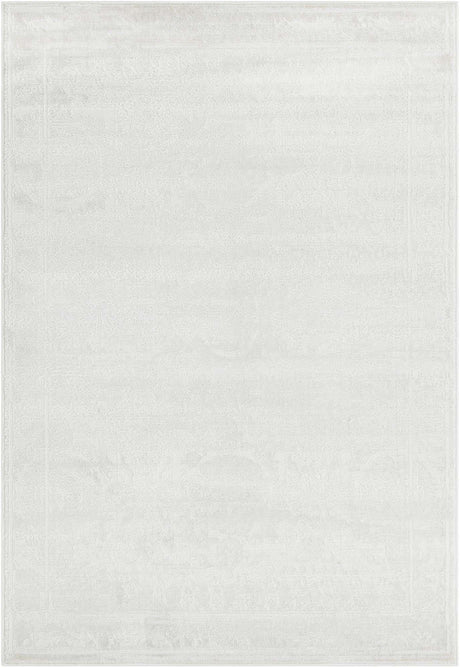 Ivory 4' 1 x 6' 1 Finsbury Rectangle Area Rug 60% Polypropylene & 40% Polyester Contemporary Carpet for Living Rooms, Dining, Offices for Sale at Rug Engine