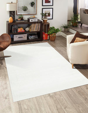 Ivory 2' x 3' 1 Finsbury Rectangle Area Rug 60% Polypropylene & 40% Polyester Contemporary Carpet for Living Rooms, Dining, Offices for Sale at Rug Engine