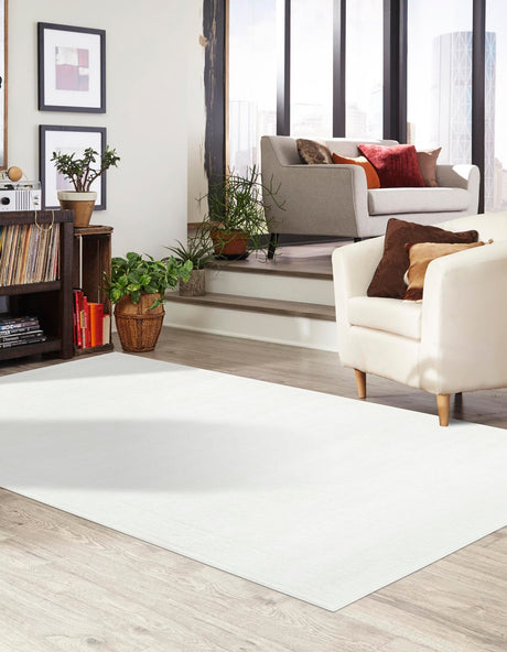 Ivory 2' x 3' 1 Finsbury Rectangle Area Rug 60% Polypropylene & 40% Polyester Contemporary Carpet for Living Rooms, Dining, Offices for Sale at Rug Engine