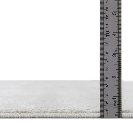 Ivory 7' 10 x 10' Finsbury Rectangle Area Rug 60% Polypropylene & 40% Polyester Contemporary Carpet for Living Rooms, Dining, Offices for Sale at Rug Engine