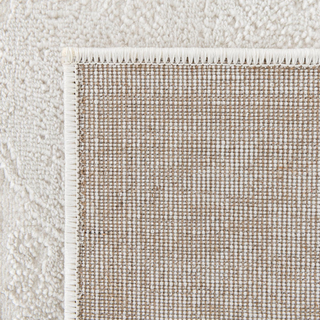 Ivory 4' 1 x 6' 1 Finsbury Rectangle Area Rug 60% Polypropylene & 40% Polyester Contemporary Carpet for Living Rooms, Dining, Offices for Sale at Rug Engine