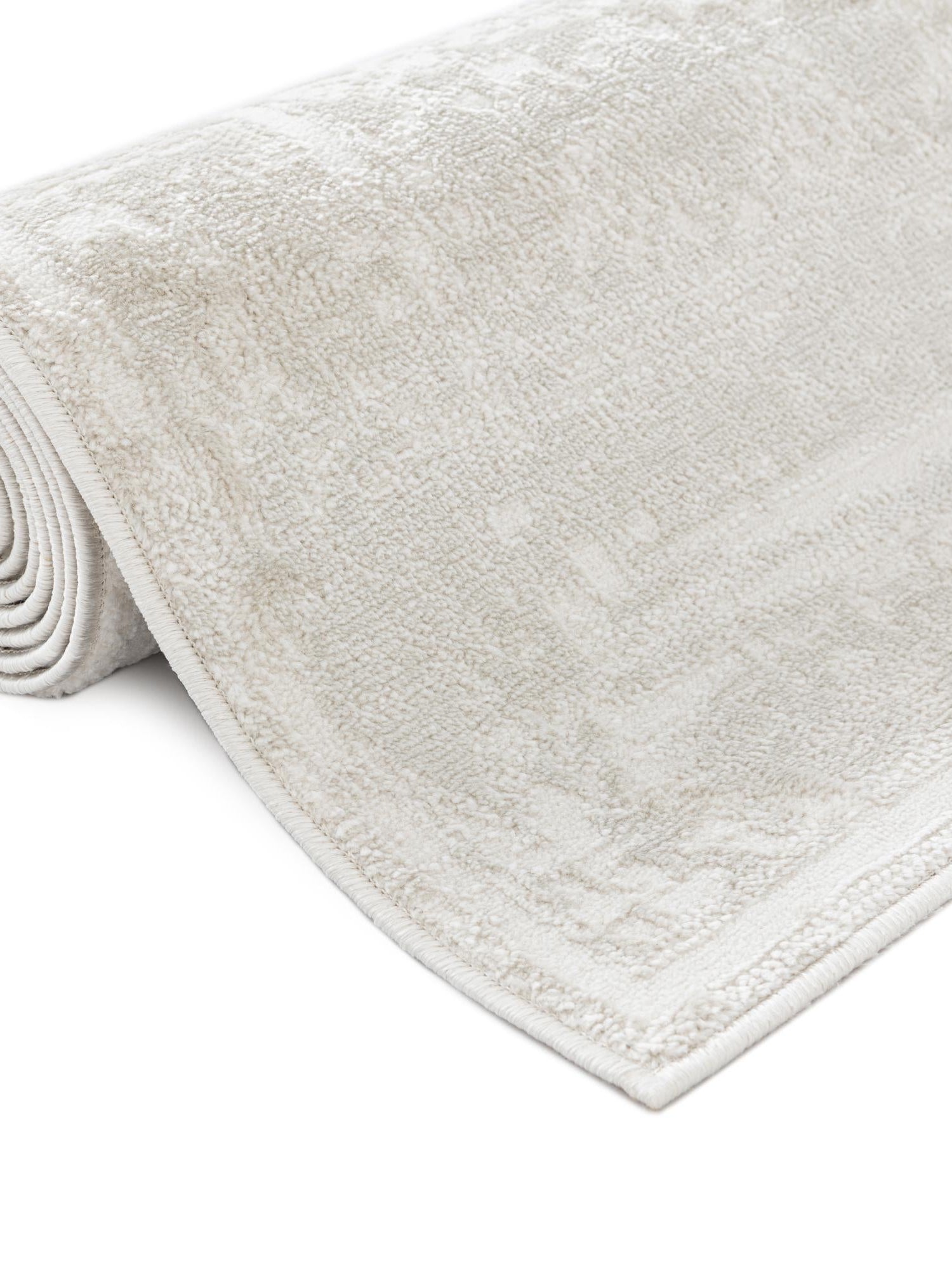 Ivory 5' 3 x 8' Finsbury Rectangle Area Rug 60% Polypropylene & 40% Polyester Contemporary Carpet for Living Rooms, Dining, Offices for Sale at Rug Engine