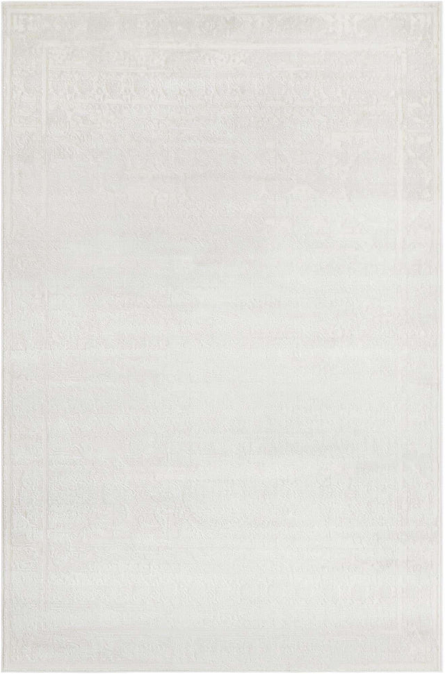 Ivory 5' 3 x 8' Finsbury Rectangle Area Rug 60% Polypropylene & 40% Polyester Contemporary Carpet for Living Rooms, Dining, Offices for Sale at Rug Engine