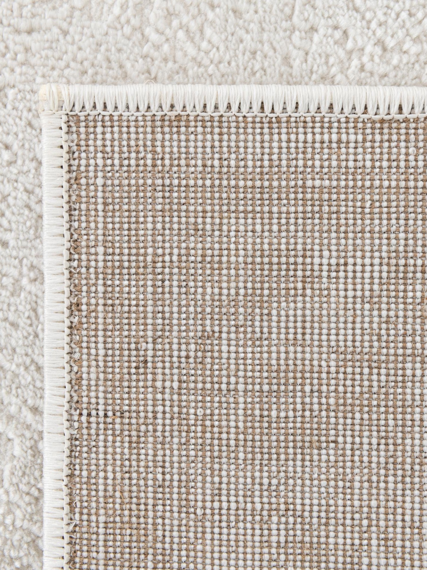 Ivory 2' 7 x 12' Finsbury Runner Area Rug 60% Polypropylene & 40% Polyester Contemporary Carpet for Living Rooms, Dining, Offices for Sale at Rug Engine