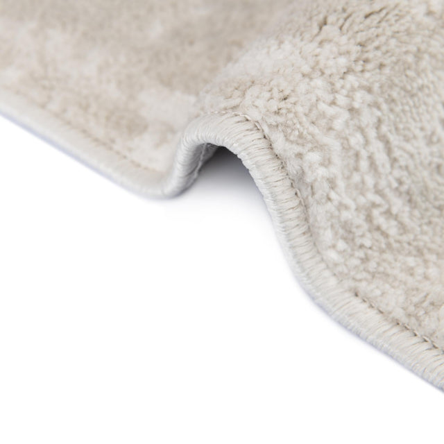 Ivory 2' 7 x 12' Finsbury Runner Area Rug 60% Polypropylene & 40% Polyester Contemporary Carpet for Living Rooms, Dining, Offices for Sale at Rug Engine