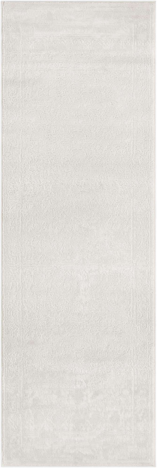Ivory 2' x 6' 1 Finsbury Runner Area Rug 60% Polypropylene & 40% Polyester Contemporary Carpet for Living Rooms, Dining, Offices for Sale at Rug Engine