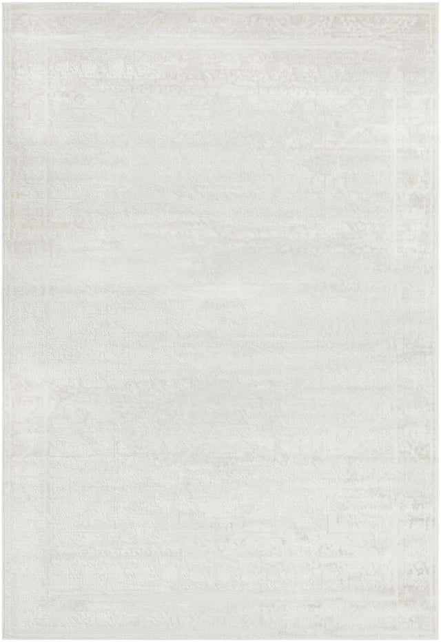 Ivory 6' 1 x 9' Finsbury Rectangle Area Rug 60% Polypropylene & 40% Polyester Contemporary Carpet for Living Rooms, Dining, Offices for Sale at Rug Engine
