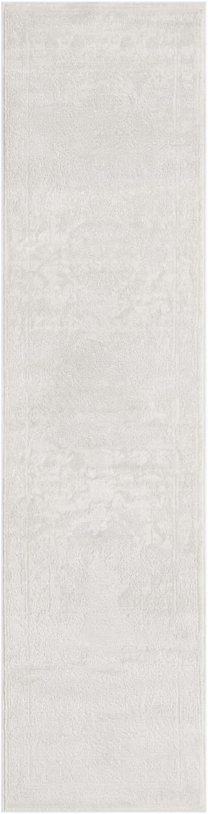 Ivory 2' x 8' Finsbury Runner Area Rug 60% Polypropylene & 40% Polyester Contemporary Carpet for Living Rooms, Dining, Offices for Sale at Rug Engine