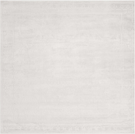 Ivory 7' 10 x 7' 10 Finsbury Square Area Rug 60% Polypropylene & 40% Polyester Contemporary Carpet for Living Rooms, Dining, Offices for Sale at Rug Engine