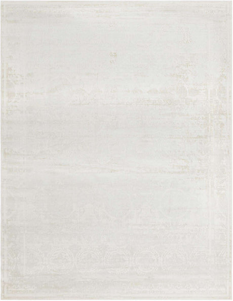 Ivory 9' x 12' Finsbury Rectangle Area Rug 60% Polypropylene & 40% Polyester Contemporary Carpet for Living Rooms, Dining, Offices for Sale at Rug Engine