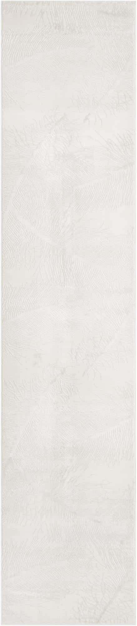 Ivory 2' 7 x 12' Finsbury Runner Area Rug 60% Polypropylene & 40% Polyester Contemporary Carpet for Living Rooms, Dining, Offices for Sale at Rug Engine