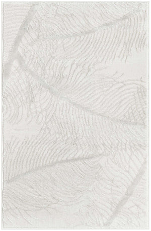Ivory 2' x 3' 1 Finsbury Rectangle Area Rug 60% Polypropylene & 40% Polyester Contemporary Carpet for Living Rooms, Dining, Offices for Sale at Rug Engine