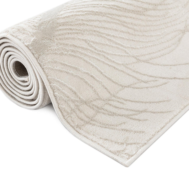 Ivory 2' x 3' 1 Finsbury Rectangle Area Rug 60% Polypropylene & 40% Polyester Contemporary Carpet for Living Rooms, Dining, Offices for Sale at Rug Engine