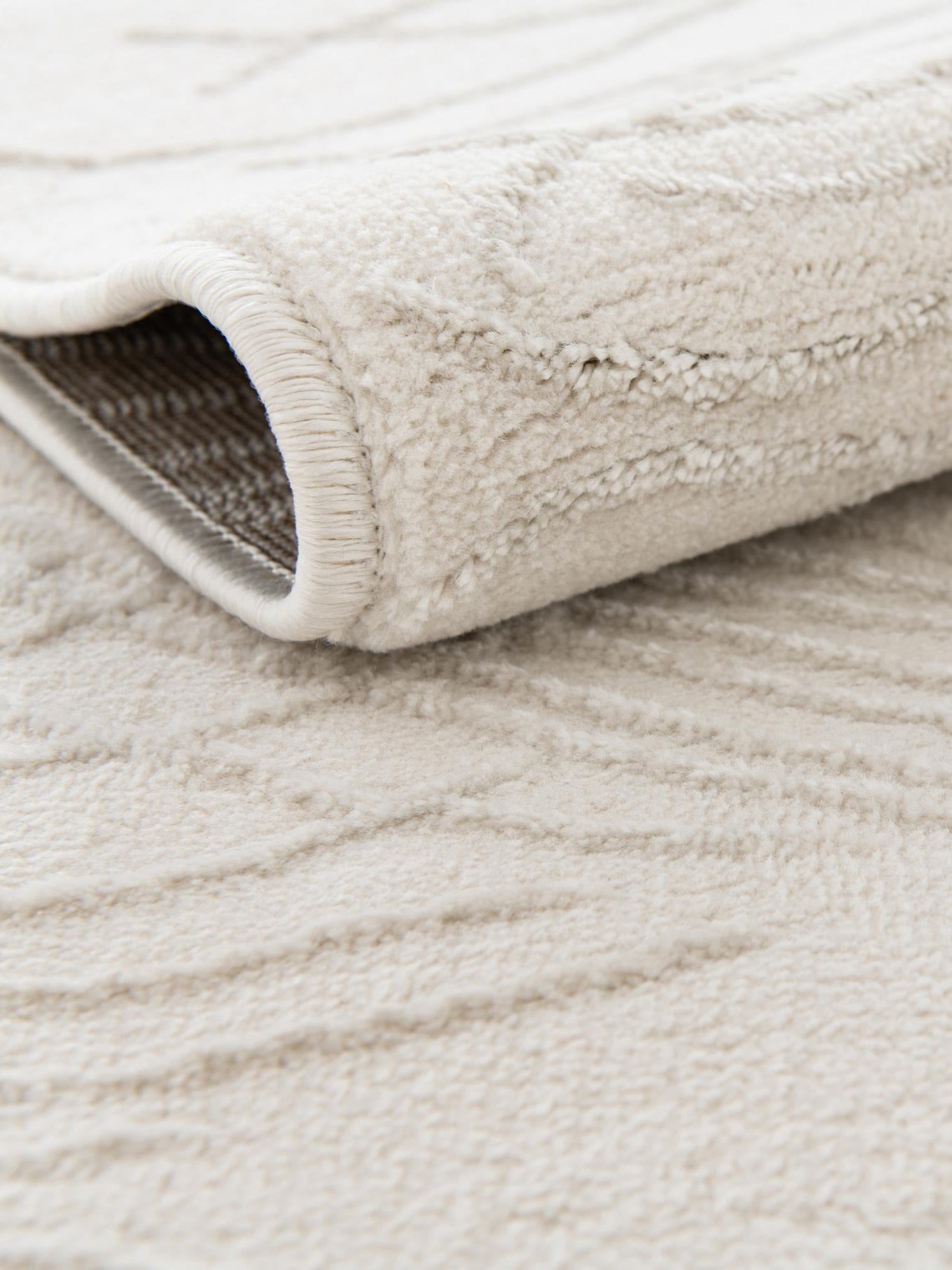Ivory 7' 10 x 10' Finsbury Oval Area Rug 60% Polypropylene & 40% Polyester Contemporary Carpet for Living Rooms, Dining, Offices for Sale at Rug Engine