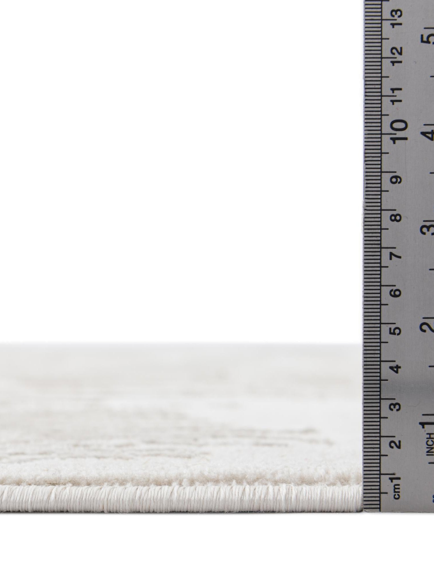Ivory 2' x 8' Finsbury Runner Area Rug 60% Polypropylene & 40% Polyester Contemporary Carpet for Living Rooms, Dining, Offices for Sale at Rug Engine