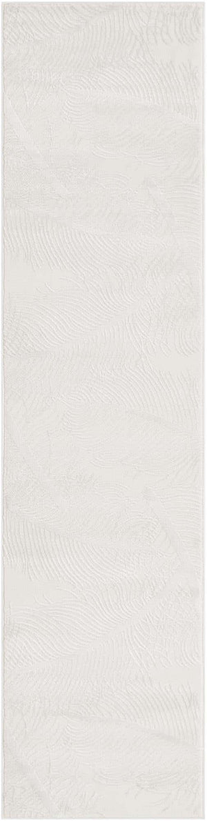 Ivory 2' x 8' Finsbury Runner Area Rug 60% Polypropylene & 40% Polyester Contemporary Carpet for Living Rooms, Dining, Offices for Sale at Rug Engine