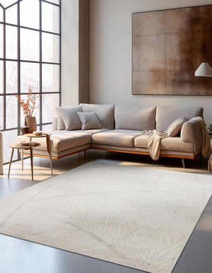 Ivory 7' 10 x 7' 10 Finsbury Square Area Rug 60% Polypropylene & 40% Polyester Contemporary Carpet for Living Rooms, Dining, Offices for Sale at Rug Engine