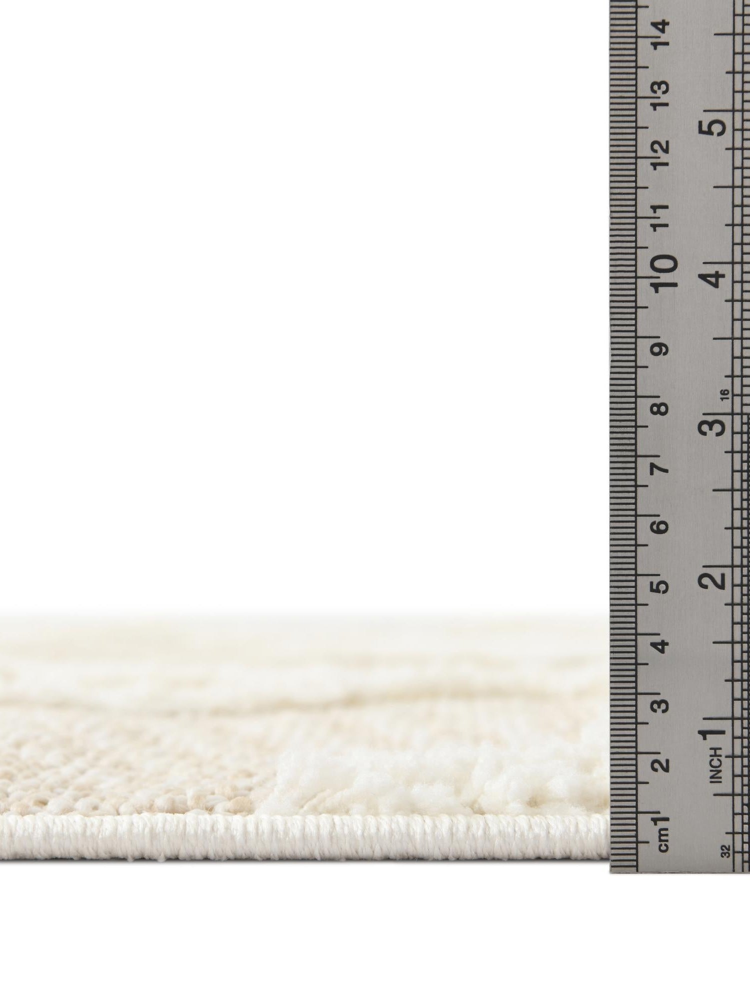 Ivory 2' x 6' 1 Boho Runner Area Rug 100% Polyester With Cotton Backing Geometric Modern Boho Bohemian Decor Carpet for Living Rooms Office Dining Kitchen Unique Interior Design for Sale at Rug Engine