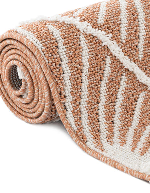 Rust Red 10' x 10' Boho Round Area Rug 100% Polyester With Cotton Backing Geometric Modern Boho Bohemian Decor Carpet for Living Rooms Office Dining Kitchen Unique Interior Design for Sale at Rug Engine