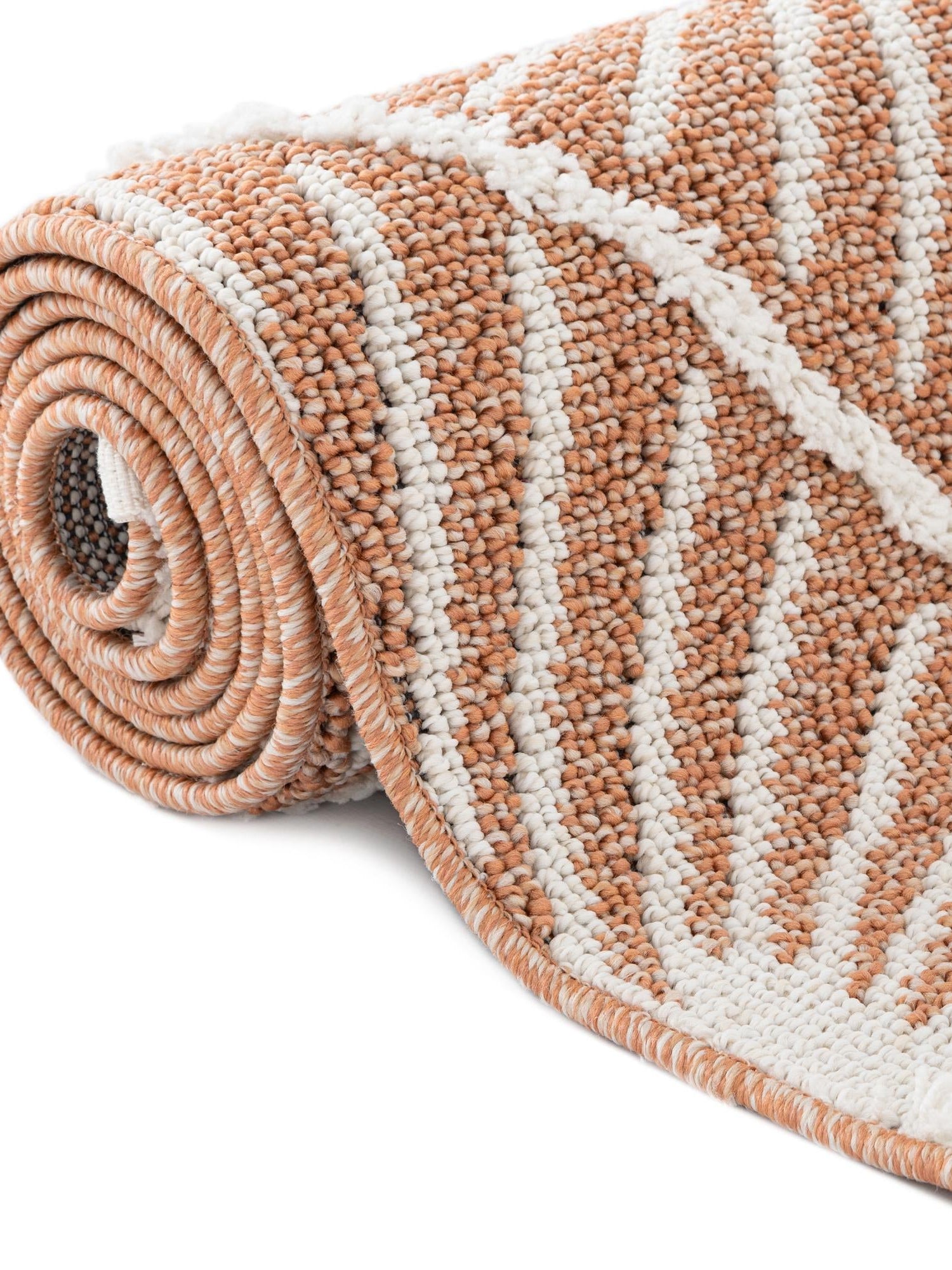 Rust Red 7' 10 x 10' Boho Rectangle Area Rug 100% Polyester With Cotton Backing Geometric Modern Boho Bohemian Decor Carpet for Living Rooms Office Dining Kitchen Unique Interior Design for Sale at Rug Engine