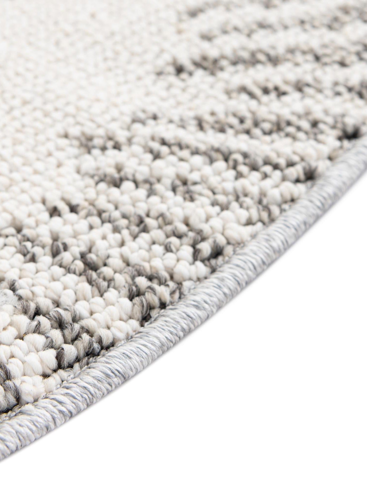 Gray Ivory 7' 10 x 7' 10 Boho Round Area Rug 100% Polyester With Cotton Backing Geometric Modern Boho Bohemian Decor Carpet for Living Rooms Office Dining Kitchen Unique Interior Design for Sale at Rug Engine