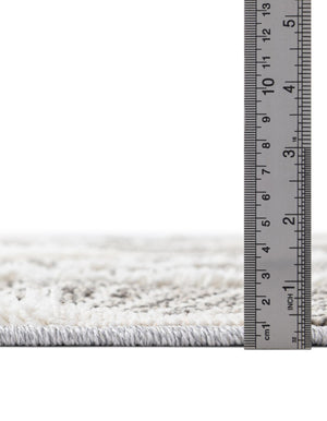 Gray Ivory 2' x 4' 1 Boho Runner Area Rug 100% Polyester With Cotton Backing Geometric Modern Boho Bohemian Decor Carpet for Living Rooms Office Dining Kitchen Unique Interior Design for Sale at Rug Engine