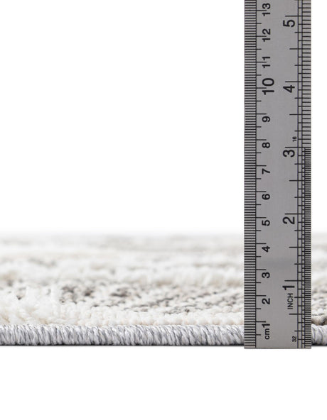 Gray Ivory 2' 7 x 12' Boho Runner Area Rug 100% Polyester With Cotton Backing Geometric Modern Boho Bohemian Decor Carpet for Living Rooms Office Dining Kitchen Unique Interior Design for Sale at Rug Engine