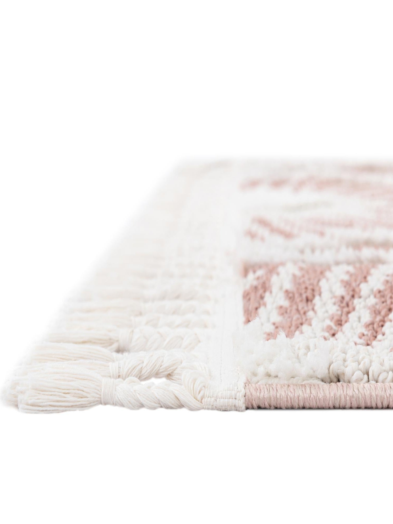 Pink 5' 3 x 8' Boho Rectangle Area Rug 100% Polyester With Cotton Backing Geometric Modern Boho Bohemian Decor Carpet for Living Rooms Office Dining Kitchen Unique Interior Design for Sale at Rug Engine
