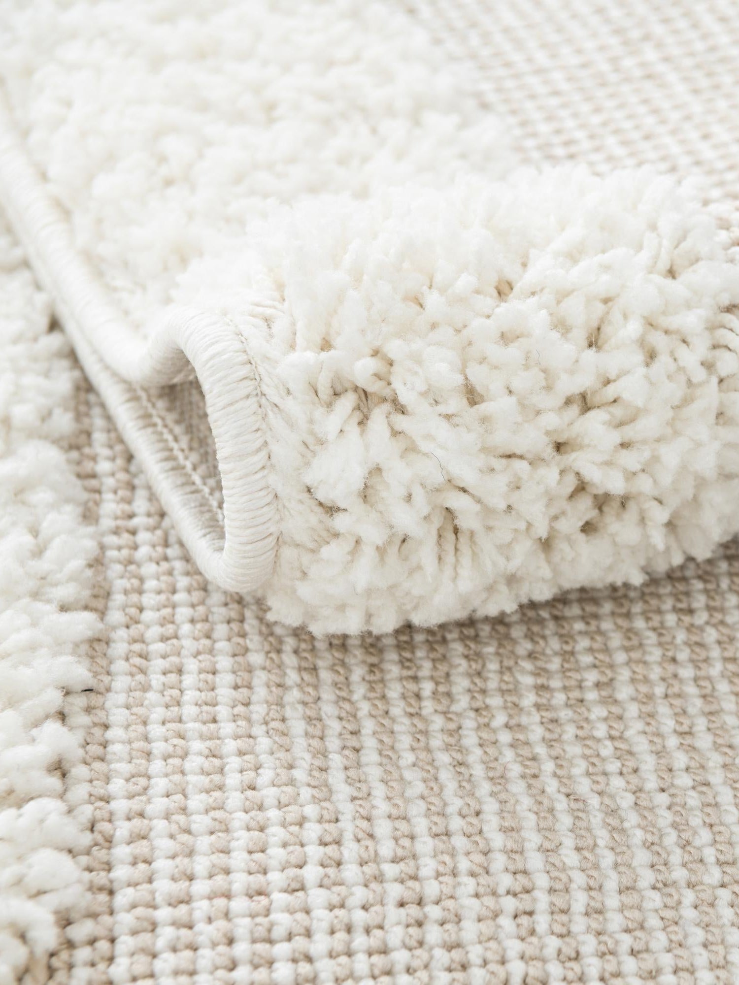 Ivory 10' x 10' Boho Round Area Rug 100% Polyester With Cotton Backing Geometric Modern Boho Bohemian Decor Carpet for Living Rooms Office Dining Kitchen Unique Interior Design for Sale at Rug Engine