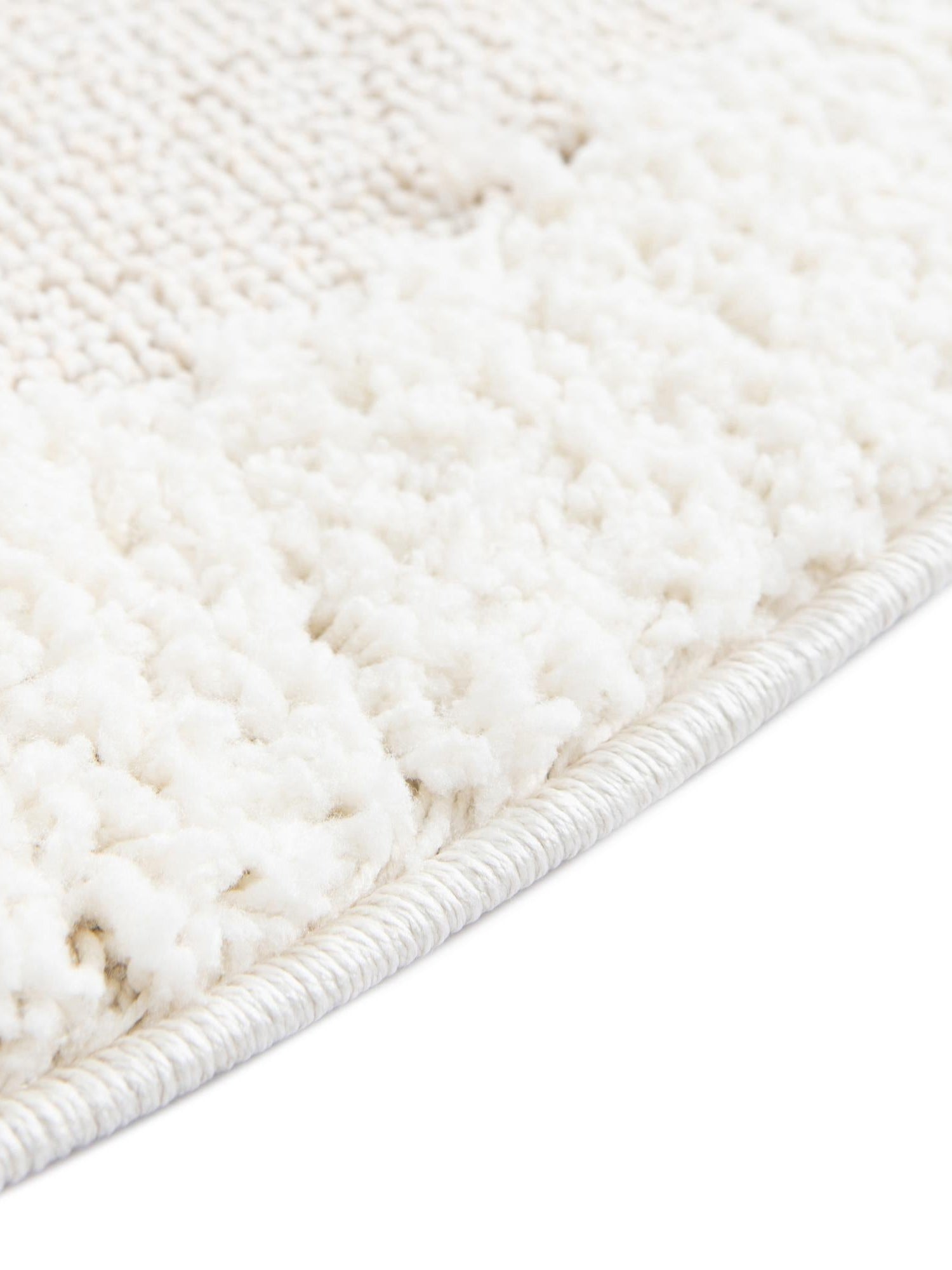 Ivory 5' 3 x 5' 3 Boho Round Area Rug 100% Polyester With Cotton Backing Geometric Modern Boho Bohemian Decor Carpet for Living Rooms Office Dining Kitchen Unique Interior Design for Sale at Rug Engine
