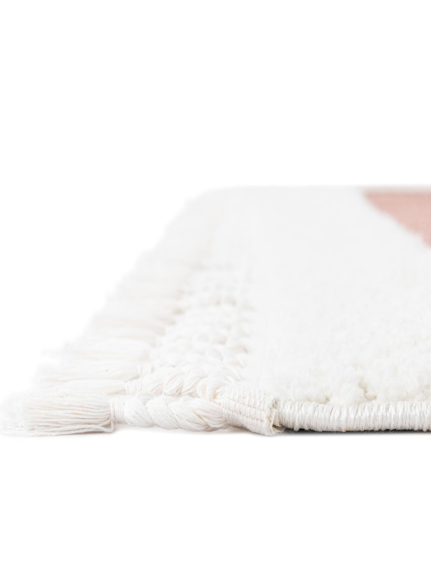 Pink 4' 1 x 6' 1 Boho Rectangle Area Rug 100% Polyester With Cotton Backing Geometric Modern Boho Bohemian Decor Carpet for Living Rooms Office Dining Kitchen Unique Interior Design for Sale at Rug Engine
