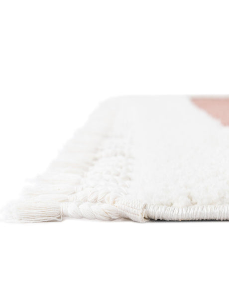 Pink 9' 6 x 14' 3 Boho Rectangle Area Rug 100% Polyester With Cotton Backing Geometric Modern Boho Bohemian Decor Carpet for Living Rooms Office Dining Kitchen Unique Interior Design for Sale at Rug Engine