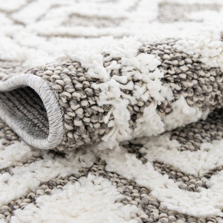 Gray 5' 3 x 8' Boho Rectangle Area Rug 100% Polyester With Cotton Backing Geometric Modern Boho Bohemian Decor Carpet for Living Rooms Office Dining Kitchen Unique Interior Design for Sale at Rug Engine