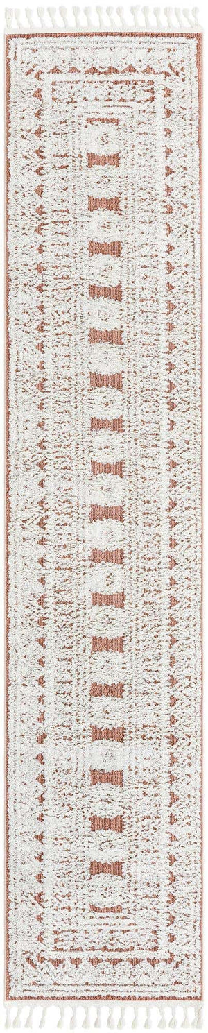 Pink 2' 7 x 12' Boho Runner Area Rug 100% Polyester With Cotton Backing Geometric Modern Boho Bohemian Decor Carpet for Living Rooms Office Dining Kitchen Unique Interior Design for Sale at Rug Engine