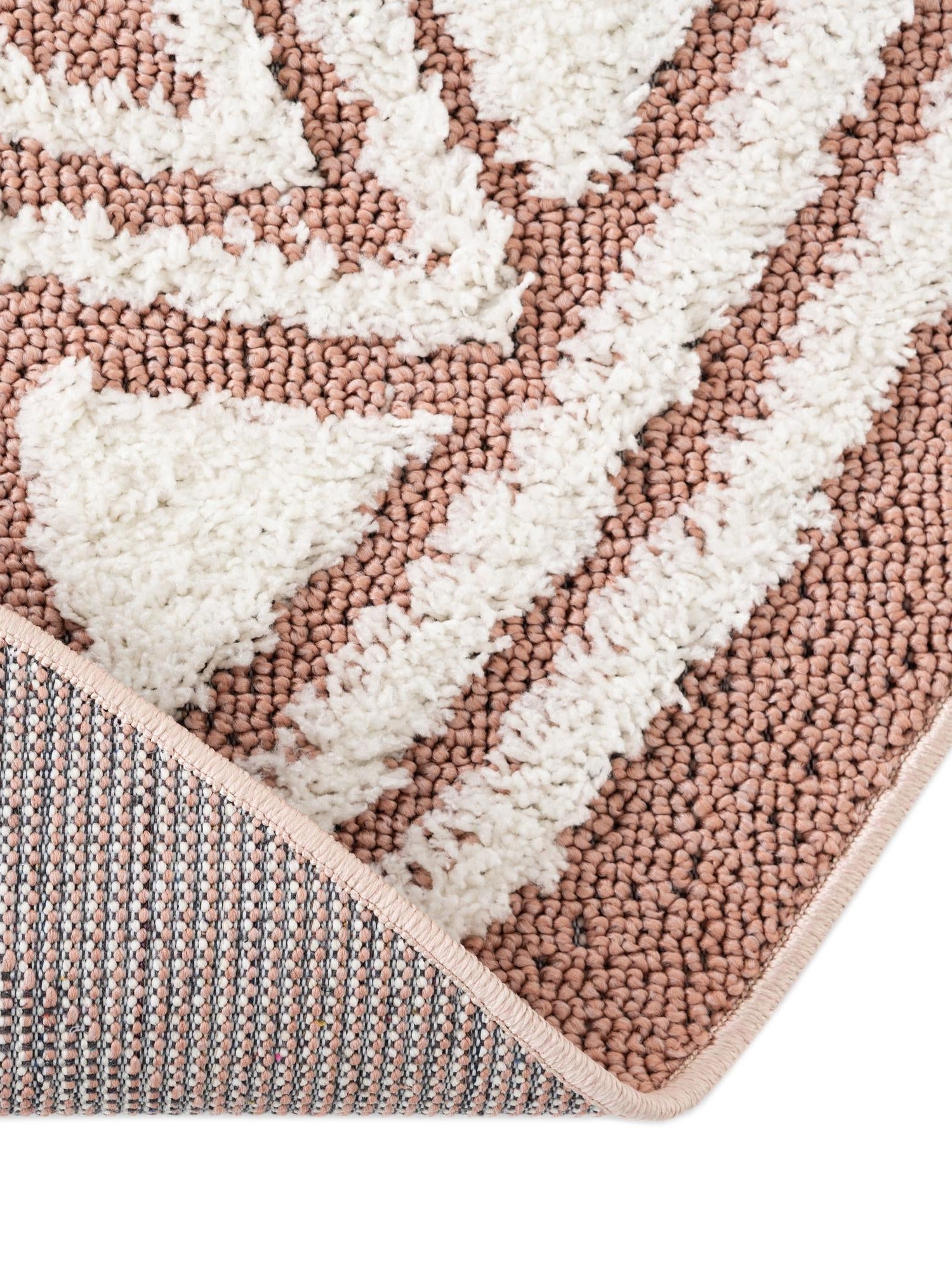 Pink 3' 3 x 3' 3 Boho Round Area Rug 100% Polyester With Cotton Backing Geometric Modern Boho Bohemian Decor Carpet for Living Rooms Office Dining Kitchen Unique Interior Design for Sale at Rug Engine