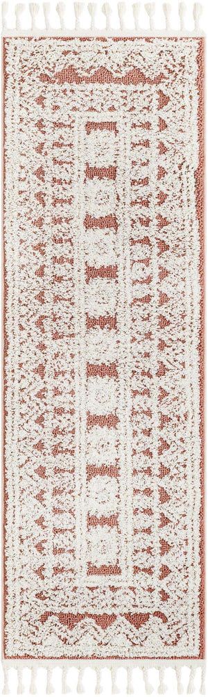 Pink 2' x 6' 1 Boho Runner Area Rug 100% Polyester With Cotton Backing Geometric Modern Boho Bohemian Decor Carpet for Living Rooms Office Dining Kitchen Unique Interior Design for Sale at Rug Engine