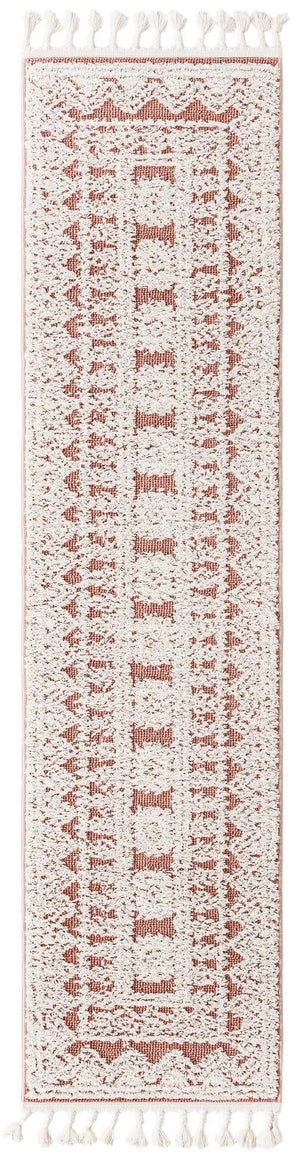 Pink 2' x 8' Boho Runner Area Rug 100% Polyester With Cotton Backing Geometric Modern Boho Bohemian Decor Carpet for Living Rooms Office Dining Kitchen Unique Interior Design for Sale at Rug Engine
